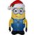 Gemmy Inflateables Holiday G08 38294 Air Blown Universal Minion Dave with Santa Hat Decor