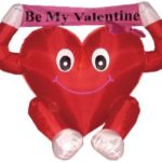 4 Foot Valentine’s Inflatable Sweet Heart Yard Decoration