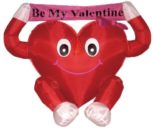 4 Foot Valentine’s Inflatable Sweet Heart Yard Decoration