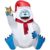 Christmas Inflatable 3.2′ Bumble W/ Star Rudolph The Red Nosed Reindeer Airblown Decoration By Gemmy