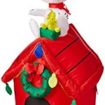 Gemmy Peanuts Snoopy Airblown Inflatable 4′ Doghouse